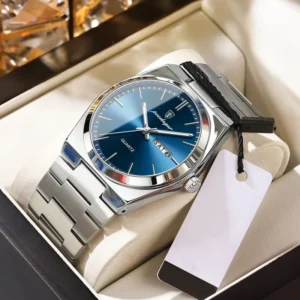 Poedagar 930 Silver Blue, Premium Watch