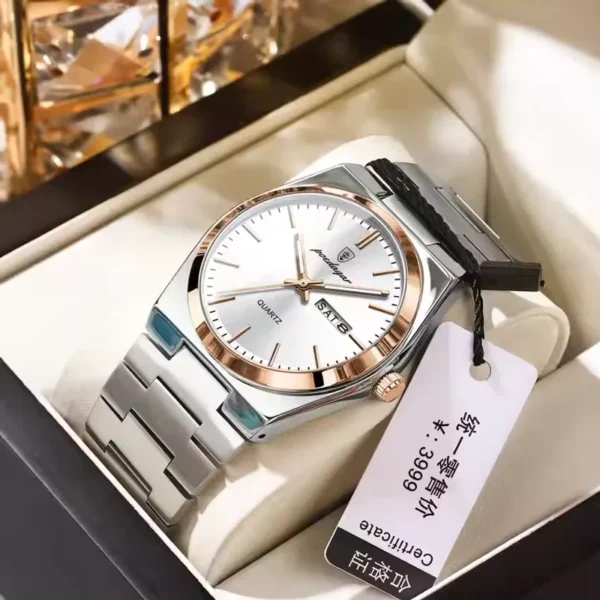 Poedagar 930 Silver Blue, Premium Watch - Image 6